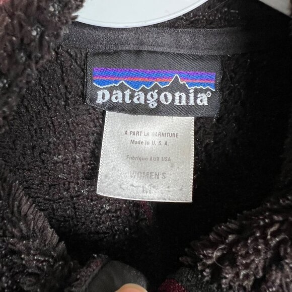 Vintage Patagonia Women's R2 Regulator Polartec Maroon Jacket Medium Fleece - Picture 9 of 11
